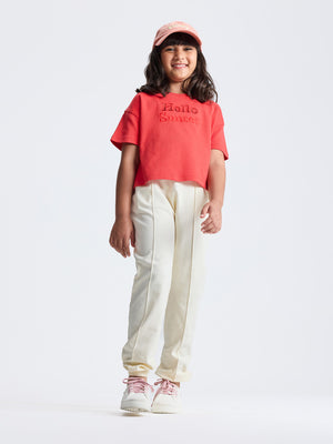 Girls Cotton Joggers
