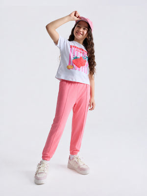 Girls Cotton Joggers