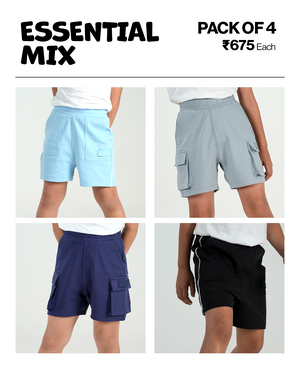 4-Pack All Day Cargo & Free Flo Shorts