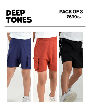 3-Pack All Day Cargo & Free Flo Shorts