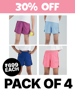4-Pack All Day Cotton Shorts