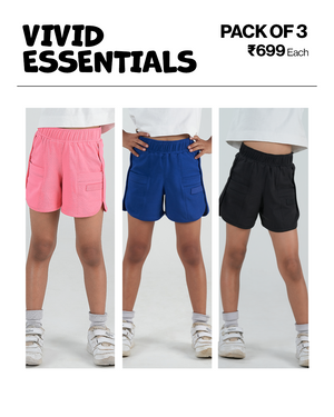 3-Pack All Day Cotton Shorts