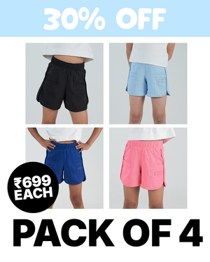 4-Pack All Day Cotton Shorts