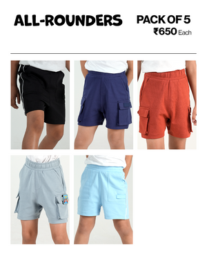 5-Pack All Day Cargo & Free Flo Shorts