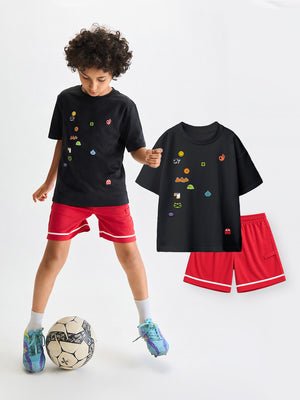 2-Pack Relaxed Graphic Tee & Airflow Shorts