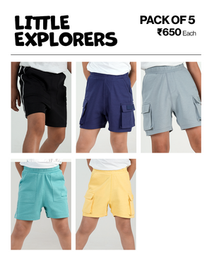 5-Pack All Day Cargo & Free Flo Shorts