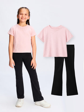 Boxy Fit Top & Flared Leggings Set