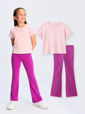 Boxy Fit Top & Flared Leggings Set