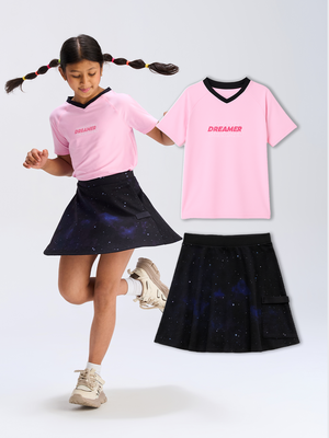 2-Pack Active Pink Tshirt & Active Skorts