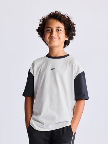 Color Block Cotton Tee