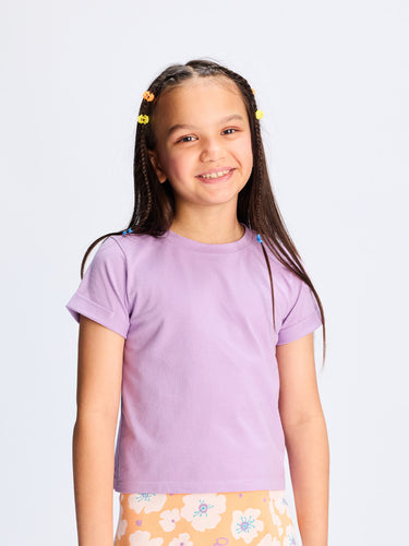 Cotton Lycra Boxy Tee