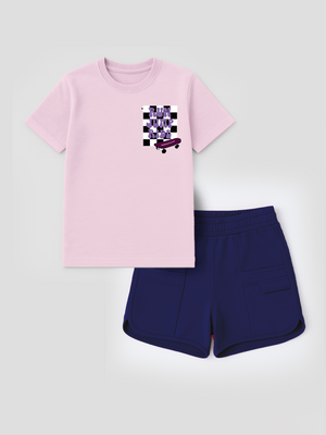 2-Pack Cotton Classic T-shirt & Girls Shorts