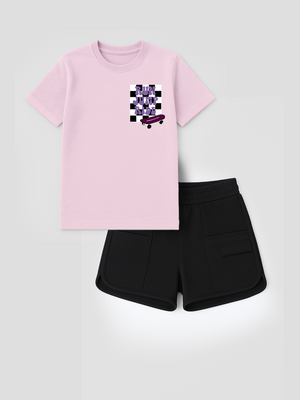 2-Pack Cotton Classic T-shirt & Girls Shorts