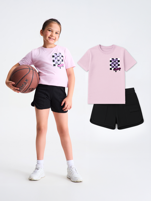 2-Pack Cotton Classic T-shirt & Girls Shorts
