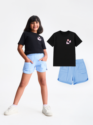 2-Pack Cotton Classic T-shirt & Girls Shorts