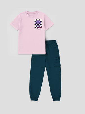 Cotton Tee & Cargo Joggers