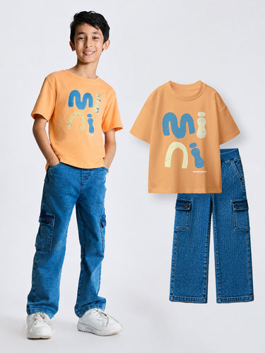 2-Pack Graphic Tee & Cargo Jeans