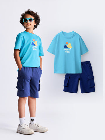 Graphic Tshirt & Cargo Shorts Set