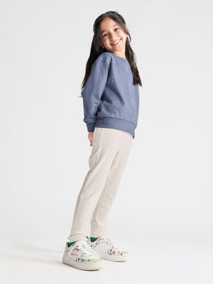 Girls Printed Sweatshirt