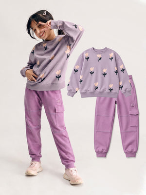 Sweatshirt & Cool Cargo Jogger Set
