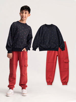 Sweatshirt & Cool Cargo Jogger Set
