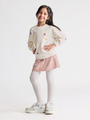 Girls Printed Sweatshirt