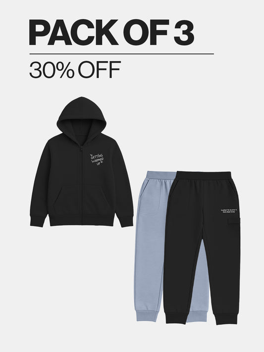 1 Winter Hoodie & 2 Joggers Set