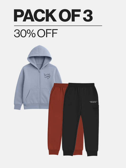1 Winter Hoodie & 2 Joggers Set