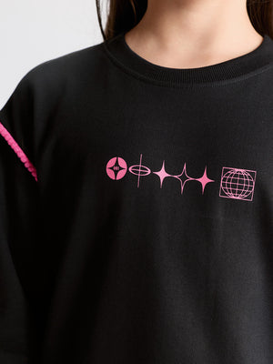 Girls Printed Sweatshirt