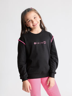 Girls Printed Sweatshirt