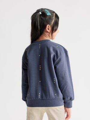 Girls Printed Sweatshirt