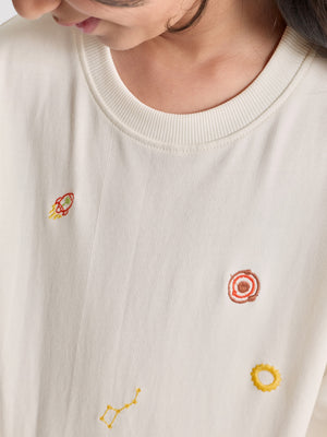 Girls Printed Sweatshirt