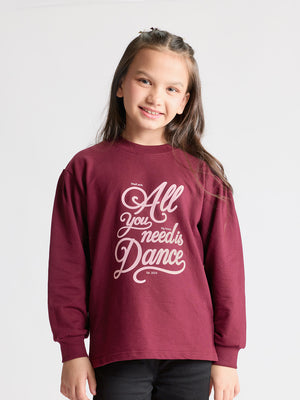Girls Printed Sweatshirt