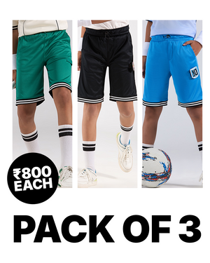 3-Pack Sports Ribbed Shorts